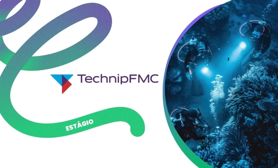 NO CENTRO DA IMAGEM TEM A LOGOMARCA DA EMPRESA TECNIPFMC, NO LADO DIREITO DA IMAGEM TEM UMA FOTO DE MERGULHADORES.