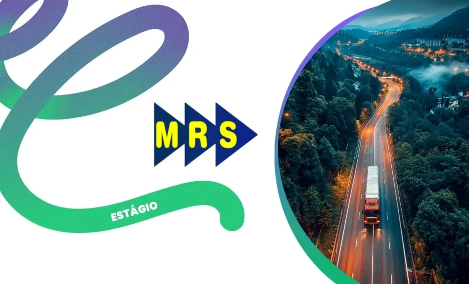 na imagem tem a logomarca da empresa mrs, e uma foto de um caminhão na estrada