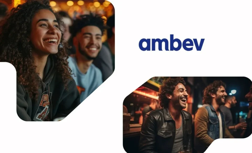 JOVENS SE DIVERTE EM UM BAR.