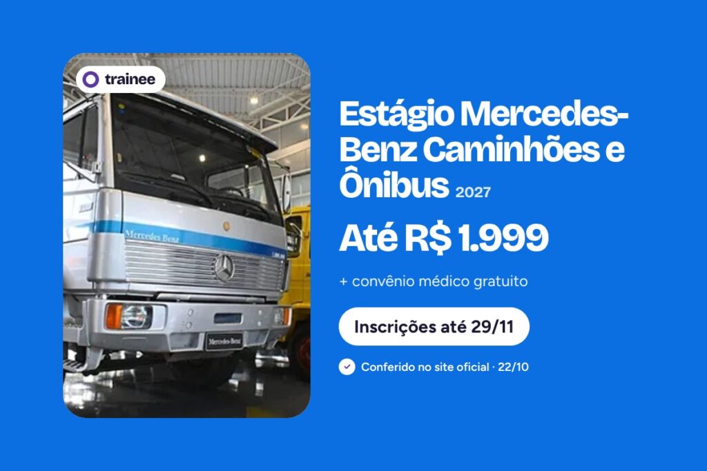 Bolsa-auxílio de até R$ 1.999 e rotação por até 4 áreas: Estágio ...